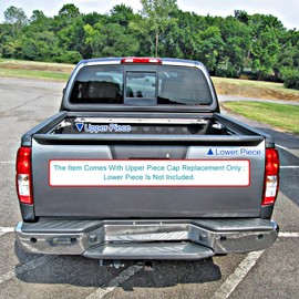 Spec-D Tuning Tailgate Molding Spoiler Outer Protector Top Cover Compatible with 2013-2018 Nissan Frontier