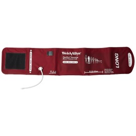 Welch Allyn REUSE-12L-1SC FlexiPort Reusable Blood Pressure Cuffs with Screw-Type Connector, Large Adult Long, Size 12L