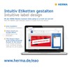 HERMA CD Case Inserts for Slim Cases, 1 Insert Per