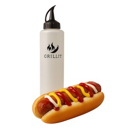 GRiLLiT Condiment Squeeze Bottle (3 pcs 16 oz set)