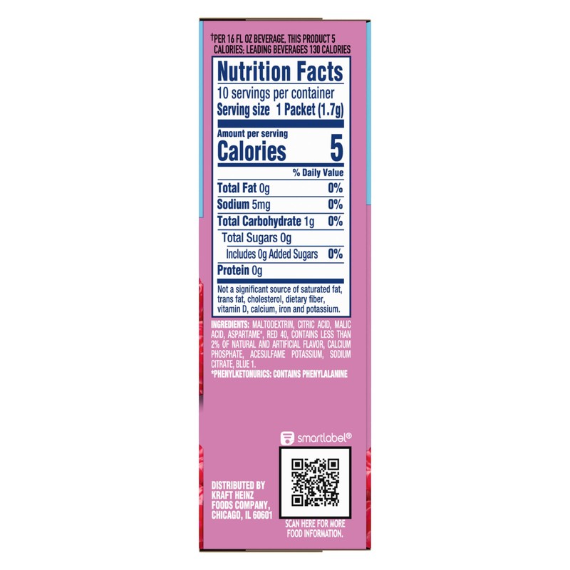 Crystal Light Drink Mix, 12 Packets, for Convenient On-the-Go Flavorful