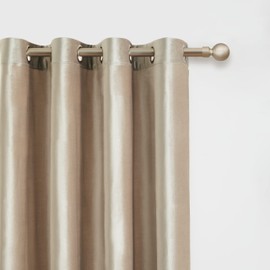 BULBUL Champagne Curtains 96 inch Length- 2 Panels Velvet Living Room Beige Blackout Window Drapes Curtains Thermal Insulated Room Darkening Decor Grommet Curtains for Bedroom