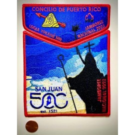 BSACONCILIO DE PUERTO RICO OA 506 YOKAHU LODGE 2023 JAMBOREE 2-PATCH SET