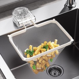Mulyric Drain Food Catcher Kitchen Sink, Kitchen Sink Drain Strainer Basket for Food, mesh waste rack for sink with 50 Filter Mesh Bags, Sink Trash Catcher for Garbage Leftovers etc.