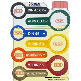 MAAJ Jerry Can Wrench / Hand Key / Opener for Canister Screw Lid DIN 45