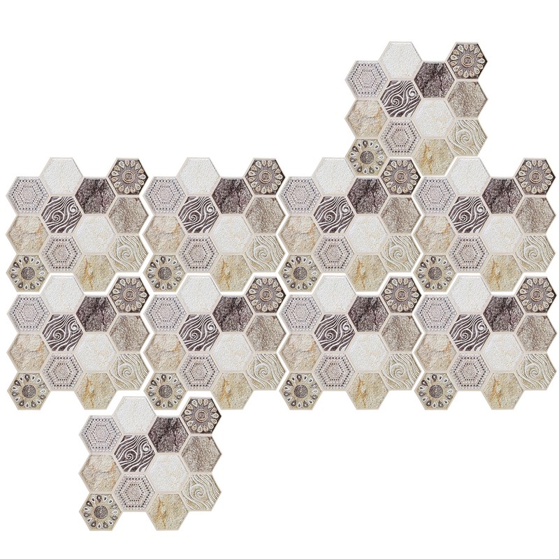 10Pcs Self Adhesive Sticker Background PVC Wall Decal Tile Sticker