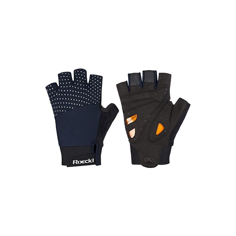 Roeckl Diamante Women's Cycling Gloves Short Black 2023: Size: 6
