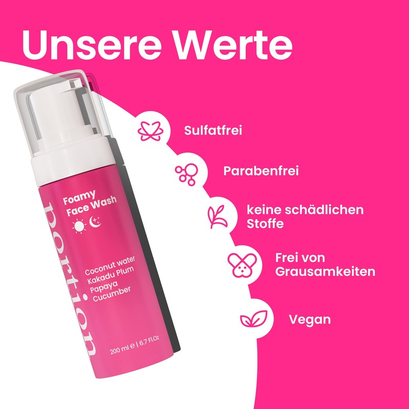 Portion Foamy Face Wash - 150 ml - Cleansing Foam