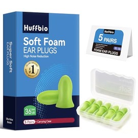 Ear Plugs for Sleep – 36dB SNR Lab-Tested Noise Reduction, Ultra-Soft Adaptive Density Foam, Pressure-Free Comfort | 5 Pairs for Side Sleepers, Snoring & Travel