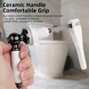 Ceramic Toilet Flush Handle, KissDate Toilet Flush Handle Replacement Universal