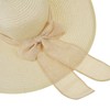 DRESHOW Womens Big Bowknot Straw Hat Floppy Foldable Roll up
