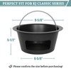 KAMaster Kamado Grill Ash Can with Foldable Handle - Carbon