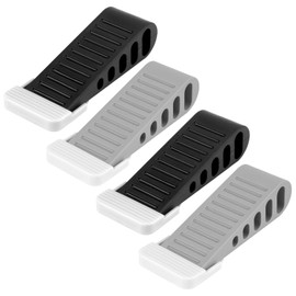 4 Pack Door Stoppers for Bottom of Door,Door Holder to Keep Door Open,Wedge with Holder Rubber Door Stops Non-Slip for Home Office School
