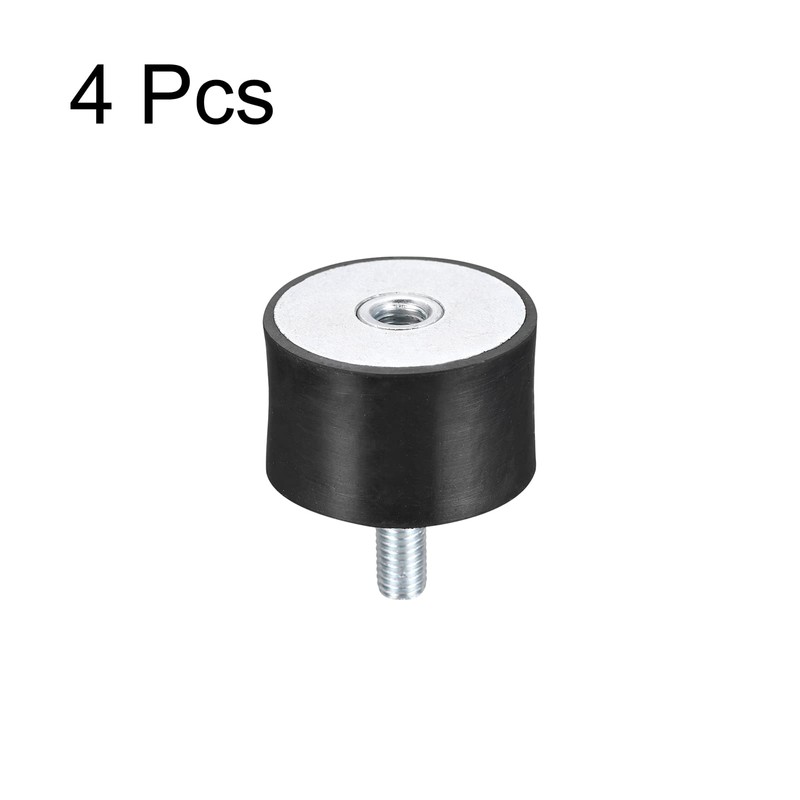 sourcing map Rubber Bearing M10 External / Internal Thread Vibration