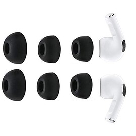 JNSA Eartips Earbuds Cover Earbuds Tips Ear Caps for AirPods Pro, S/M/L 3 Pairs, Black