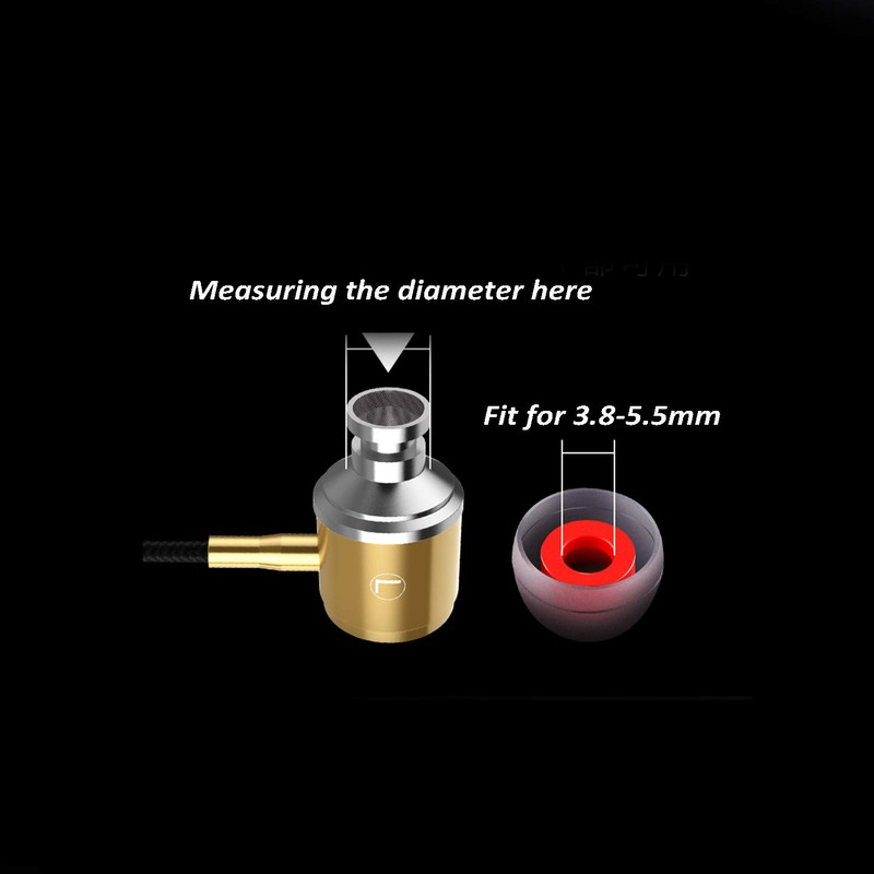 Silicone Replacement Ear Tips Earbuds Eargels for Mpow,Tozo Aukey, Senso,Hussar,Letscom
