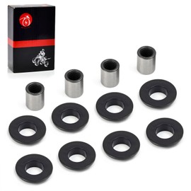 Shock Bushing (8 Pieces) and Bearing Sleeve (4 Pieces) Kits Compatible with Arctic Cat 250 300 375 400 500 650 700 Bearcat 454 0604-310 0403-028
