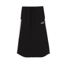 Puma Core HERITAGE MX Casual Sports Skirt, Long Skirt, 686886 Women's, 25 Spring Summer Color Puma Black (01), L