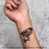Azeeda 4 x 'CCTV-Kamera' Temporäre Tattoos - Wasserfest, Hautfreundlich &