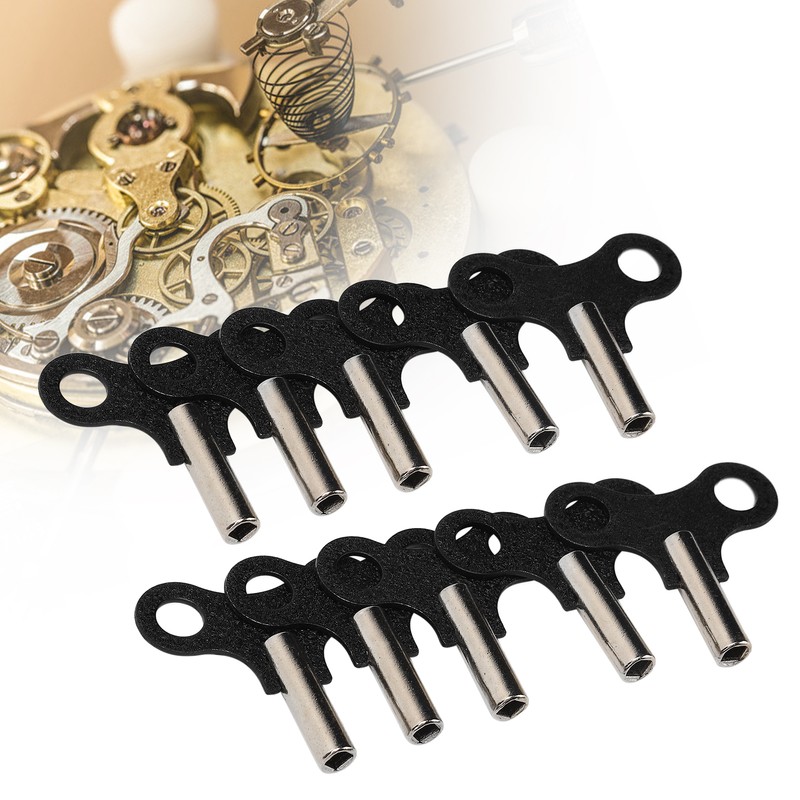 10pcs Clock Winding Key Steel Wall Clock Mechanical Desk Clocks