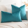Artscope Luxury Velvet Cushion Covers Decorative Lumbar Pillowcases Soft Solid