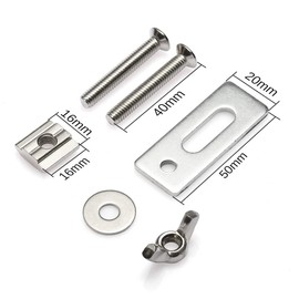 Hsthe Sea Pack of 4 T-Nut Hold-Down Clamp, Compatible with 3018-PRO / 3018-MX3 / 3018-PROVer/Engraving Machine
