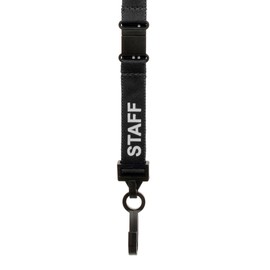 CKB Ltd® 50x Black STAFF LANYARDS Breakaway Safety Lanyard Neck Strap Swivel Metal Clip For ID Card Holder - Pull Quick Release Design