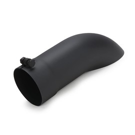 A-KARCK Turn Down Exhaust Tip 4" Inlet, Black Tailpipe Tip with 4" Inlet & Outlet 12" Overall Length, Stainless Steel Structure Replaces Rusted Tailpipes