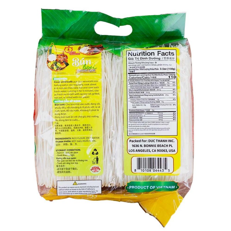 Bun Tuoi Smile - Smile Rice Vermicelli – Bún Đầu
