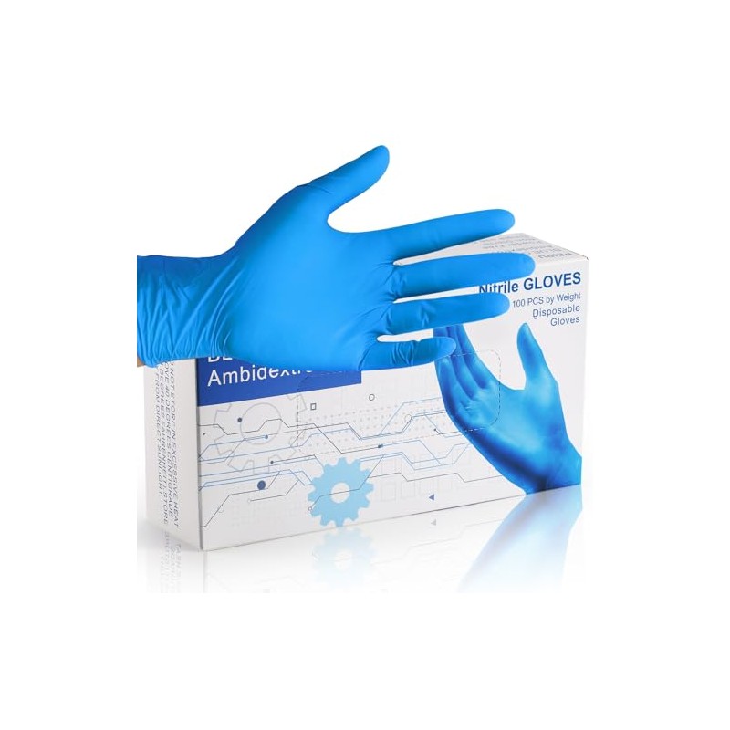 PEIPU Nitrile Disposable Gloves - Powder Free and Latex Free