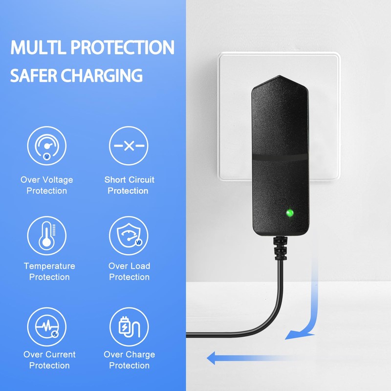 DC 15V 1A Charger for Car Jump Starter Power Supply