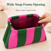 Woven Mahjong Tile Bag for American Mah Jongg, Striped Crochet