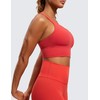 CRZ YOGA Womens Strappy Longline Sports Bra - Medium Impact
