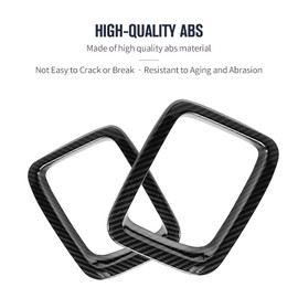 JeCar Rejilla Inserts ABS Front Grill Cover Exterior Accesorios para Jeep Compass MP 2017-2020, acabado de fibra de carbono