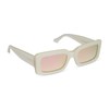 DIFF Indy Designer Rectangular Sunglasses for Women UV400, Opaline +