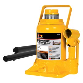Performance Tool W1643 Heavy Duty Shorty Bottle Jack for Vehicle Maintenance, 12 Ton Capacity (24,000 lbs)