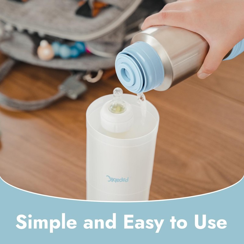 Papablic Portable Travel Baby Bottle Warmer Plus, 18 oz Large