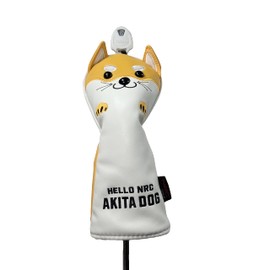 Cute Character Utility Headcovers Set of 2 (Akita Inu Yellow)