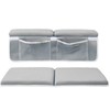Neoprene Light Gray Rectangle Outdoor Swimming Kneeler Pad Indoor Bathroom