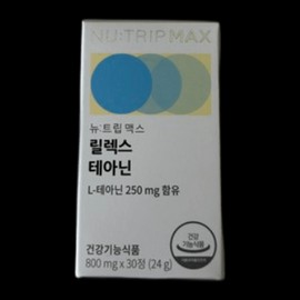 Nutrip Relax Theanine 800mg 1 30 tablets / 뉴트립 릴렉스 테아닌 800mg 1개 30정