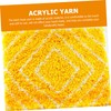 KONTONTY 30pcs Latch Hook Yarn Set for Crocheting Knitting Acrylic