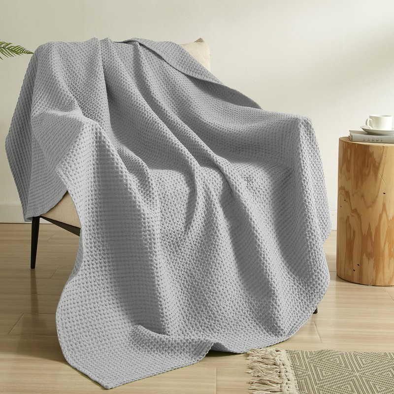 PHF Blanket 100% Cotton 130 x 150 cm, Soft Waffle