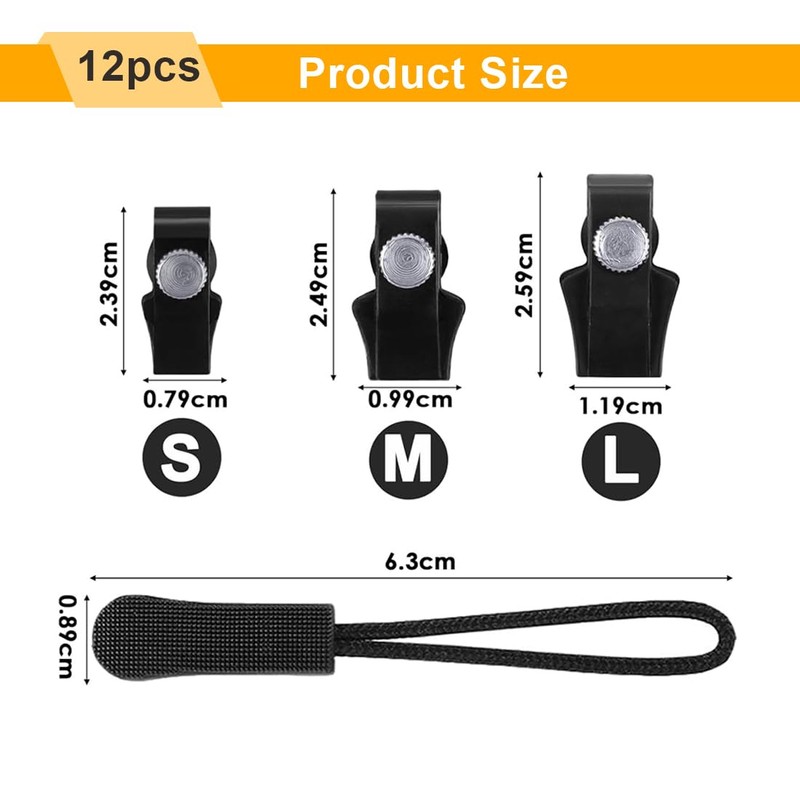 SGERUFZ Universal Zip Repair Kit, Removable Replacement Zipper, Zip Fix