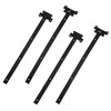 DIYWorld 24" Black Door Hinges – 2Pcs Gate Hinges with