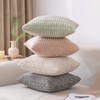 MIULEE Pack of 2 Corduroy Decorative Euro Sham Throw Pillow