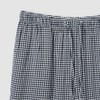 JAJU [JAJU] Women's Rayon Cotton Seersucker 7/8 Pajama Pants_Light Navy