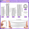 510PCS Black Bobby Pins Hair Pins Kit with Hair Net,