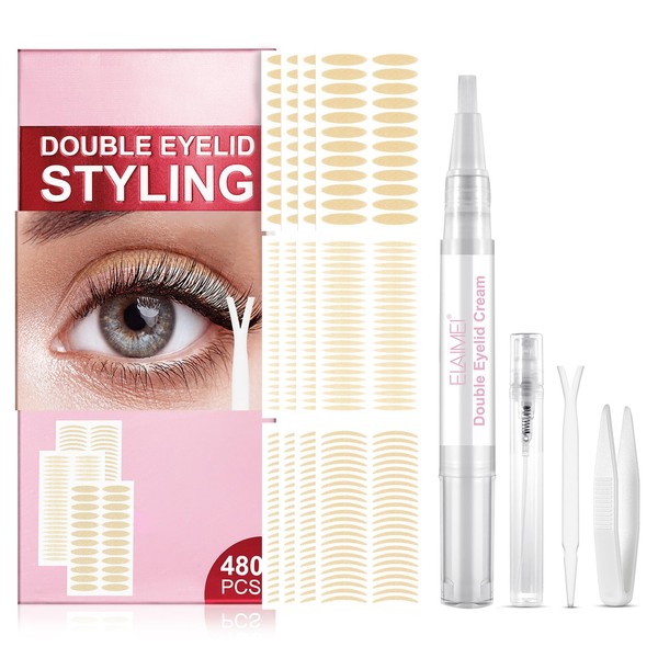 Asheyya 480 PCS Invisible Eyelid Lift Strips, Eyelid Tape for