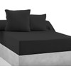 Fitted Sheet 100% Cotton 57 Thread Count Black 80 x