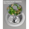 Kitchen Sink Drain Strainer and Stopper Combo, 3 in 1